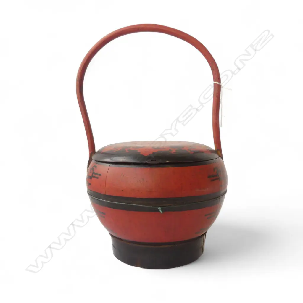 CHINESE WOODEN WEDDING BASKET H.450mm Image 1++