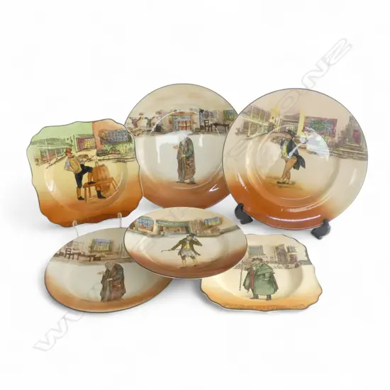 6 ASST. ROYAL DOULTON 'DICKENS WARE' PLATES