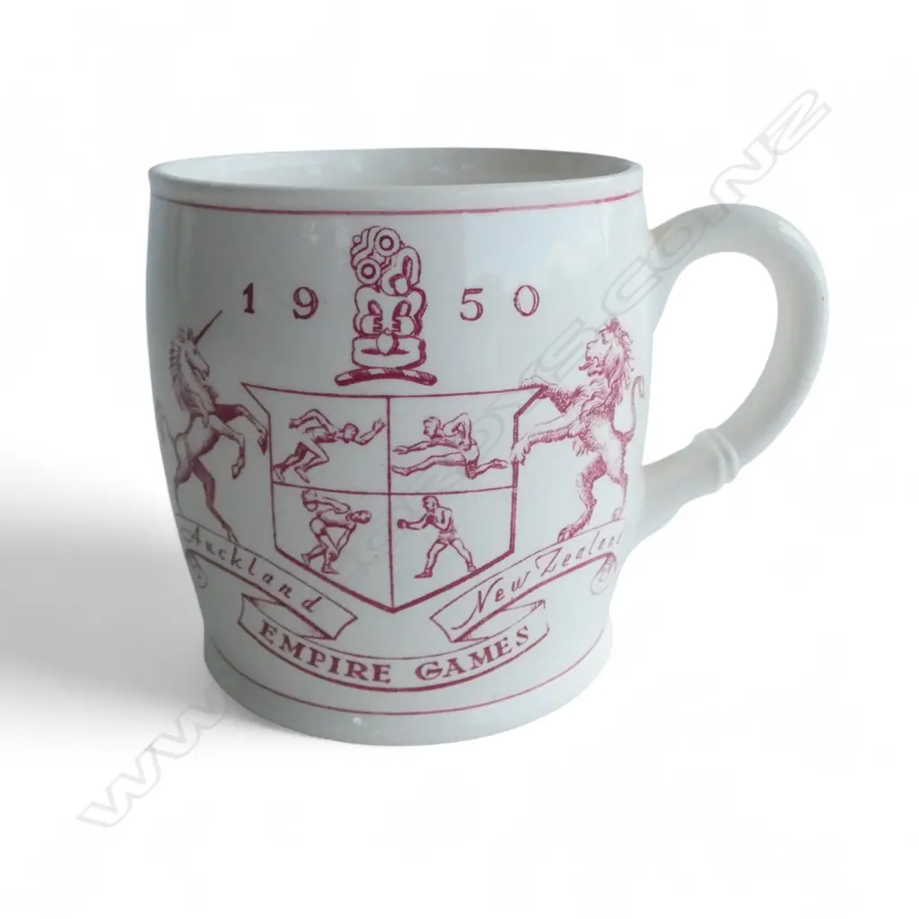 CROWN LYNN COMMEMORATIVE CUP FOR THE 1950 EMPIRE GAMES H.100mm Image 1++