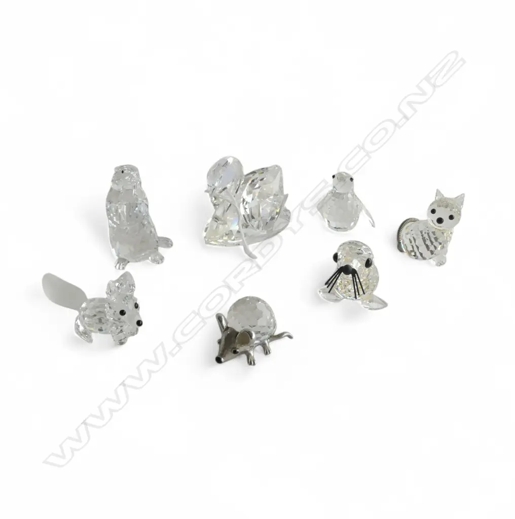 7 SWAROVSKI ANIMALS INCL. SWAN H.45mm Image 1++
