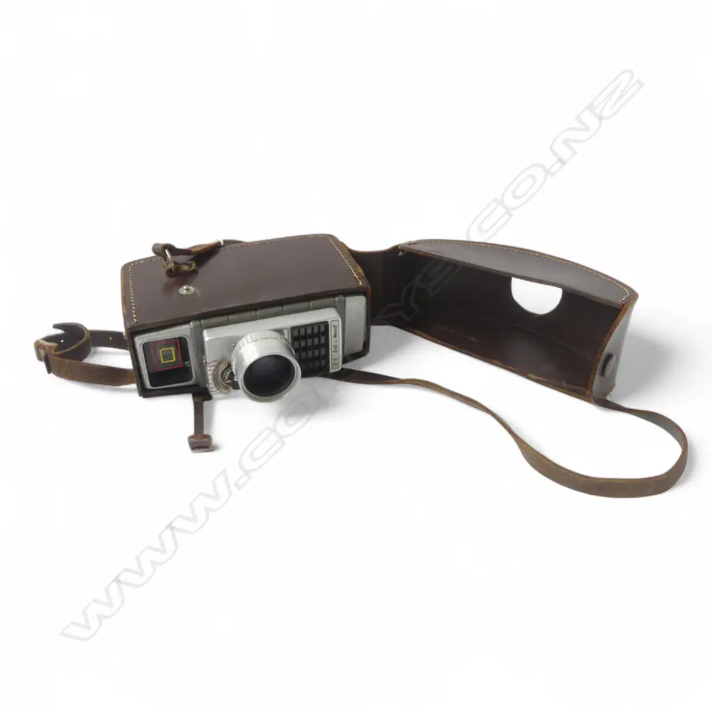 VINTAGE LEATHER CASED 642EE AUTOSET CAMERA Image 1++