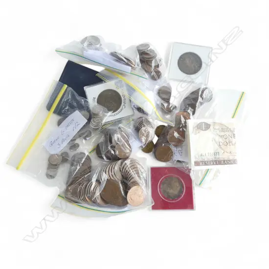COLLECTION OF ASST. COINS etc