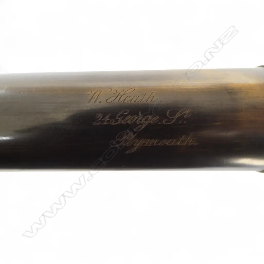 VICTORIAN 5 DRAW TELESCOPE L.295/770mm leather worn, no obvious maker  Image 1++