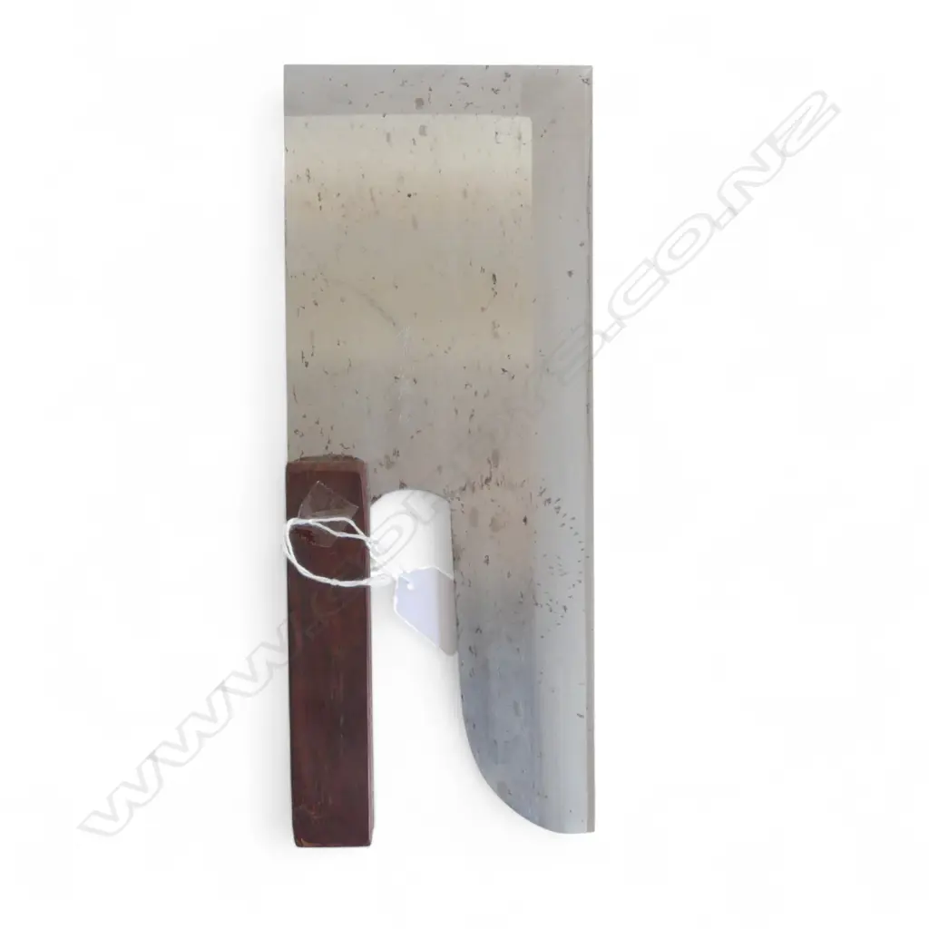 VINTAGE JAPANESE SOBA KIRI KNIFE or MENKIRI KNIFE. L.300mm wooden handle Image 1++