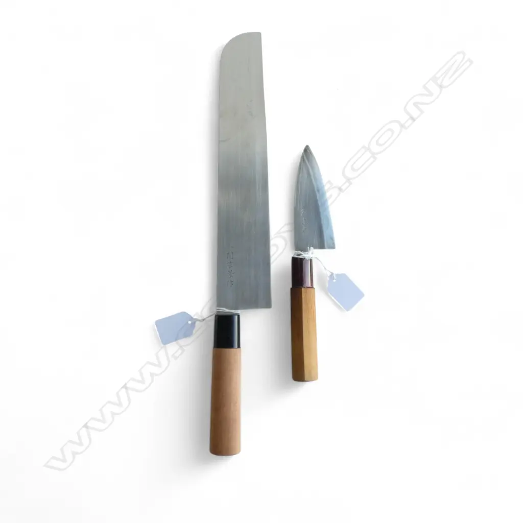 2 JAPANESE CHEF'S KNIVES, USUBA & PARING, L.400 & 220mm Image 1++