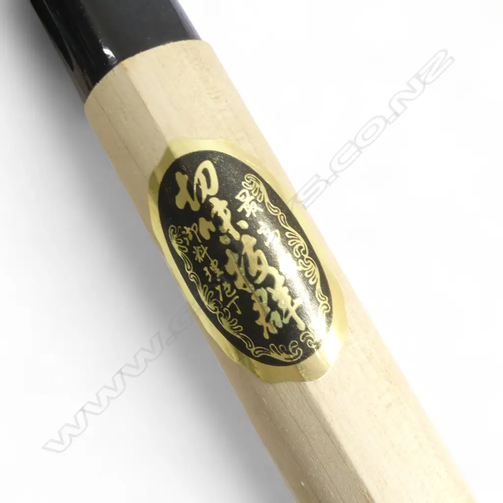 2 JAPANESE STEEL KNIVES by the same maker: Nakiri vegetable knife + yanagiba sashimi knife L.347mm Image 1++