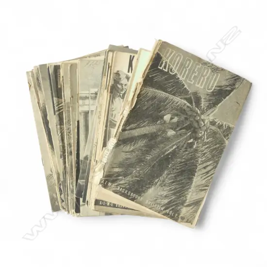 COMPLETE SET OF N.Z. WWII 'KOREO' ARMED SERVICE PERIODICAL #1 missing front cover