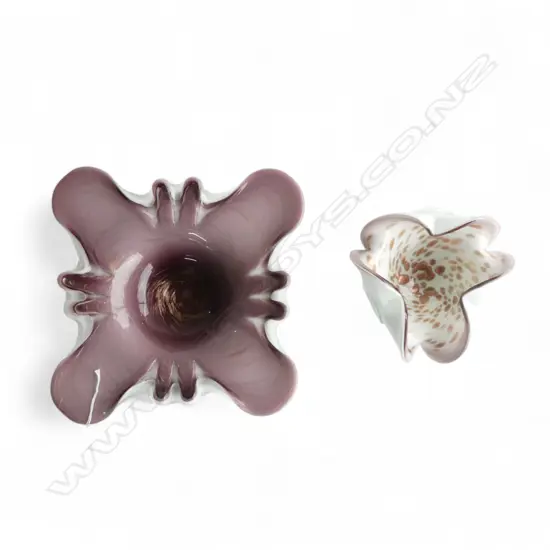 2 MURANO GLASS BOWLS 315mm dia