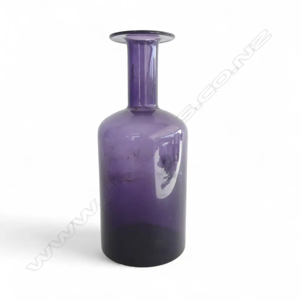 HOLMGAARD AMETHYST GLASS BOTTLE VASE H.250mm Image 1++