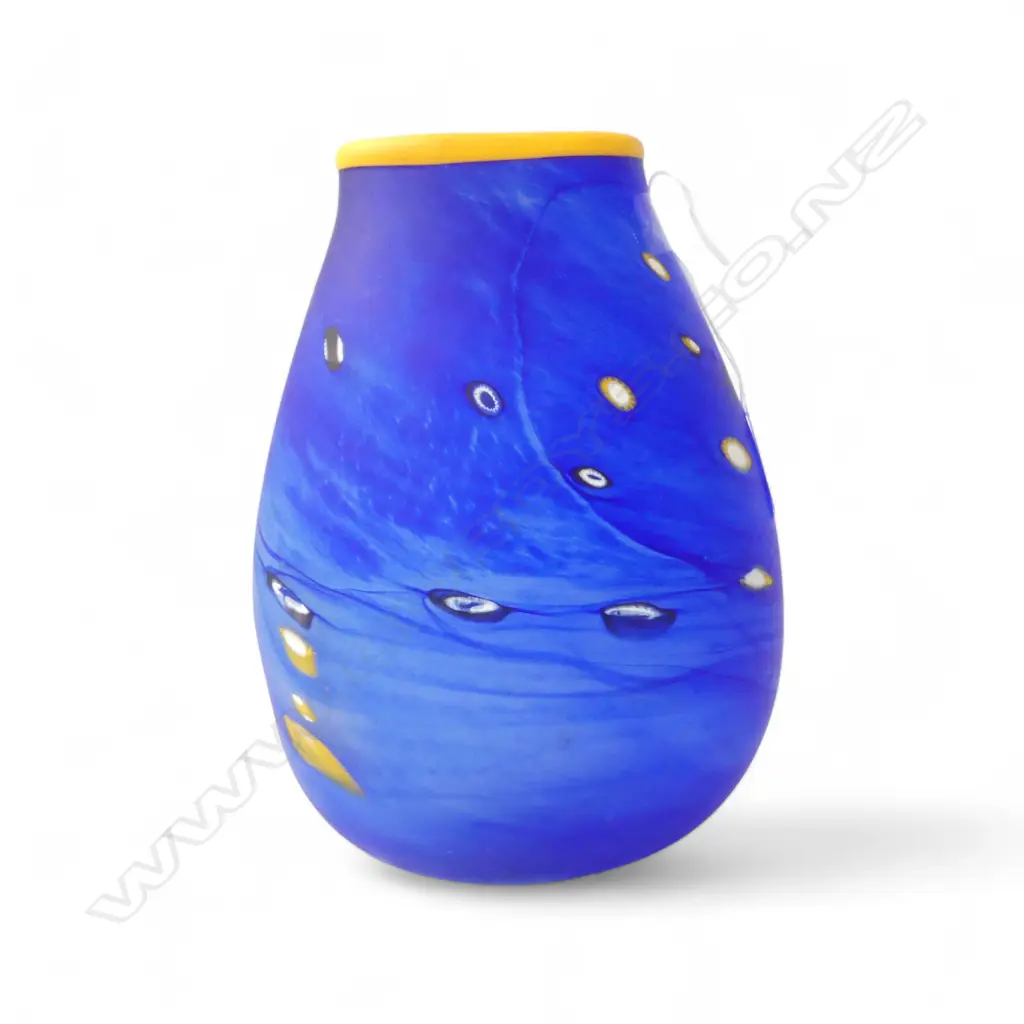 LYNETTE CAMPBELL ART GLASS VASE '99 H.220mm Image 1++