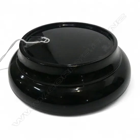 BLACK GLASS STAND Dia.165mm