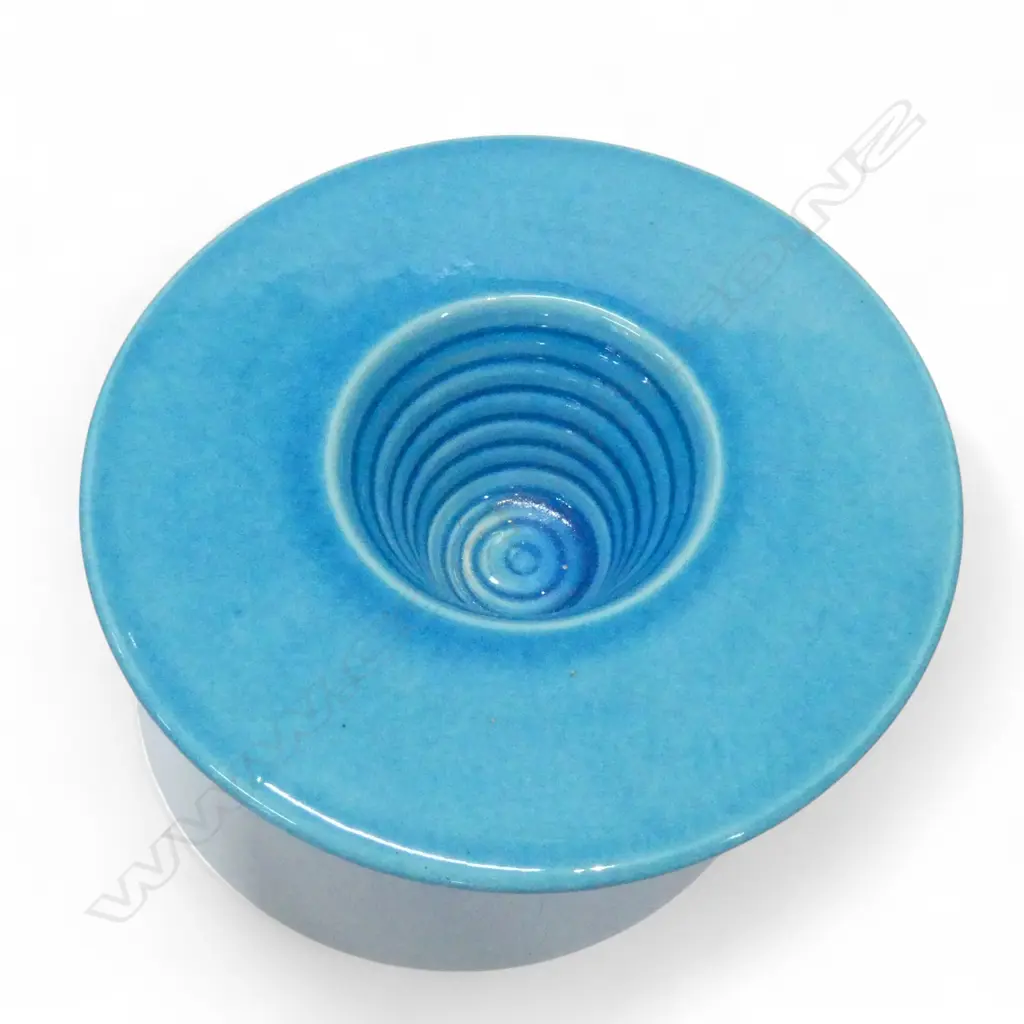 PETER COLLIS RIBBED SHALLOW VASE Dia.250 H.165mm Image 1++