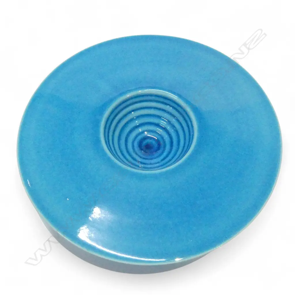 PETER COLLIS RIBBED SHALLOW BOWL Dia.320 H.95mm no potters mark Image 1++