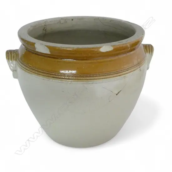 LARGE 3 GAL. CROCK, SYDNEY 1914, REPAIRED H.270mm