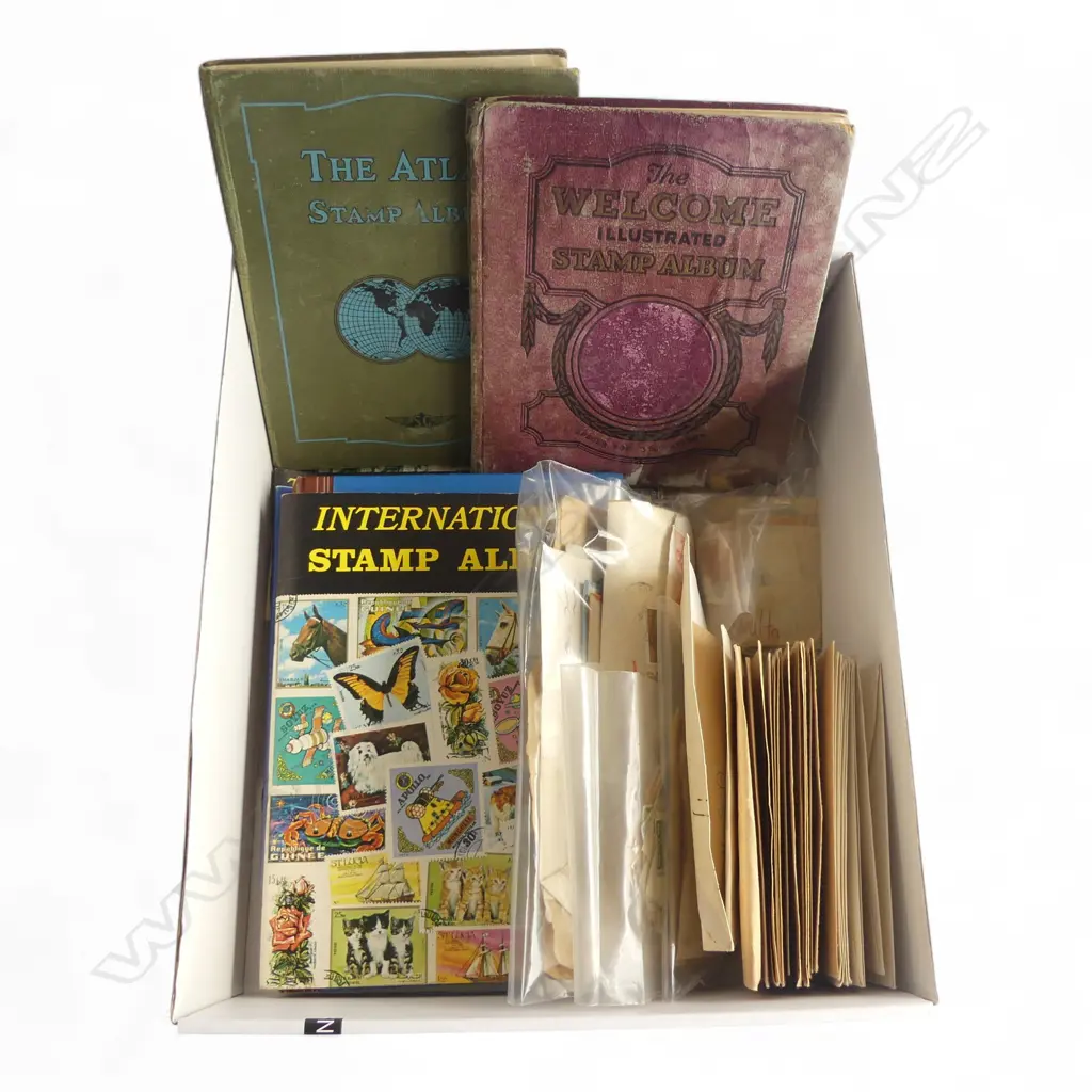 COLLECTION OF STAMPS; LOOSE, ON PAPER, ALBUMS etc Image 1++