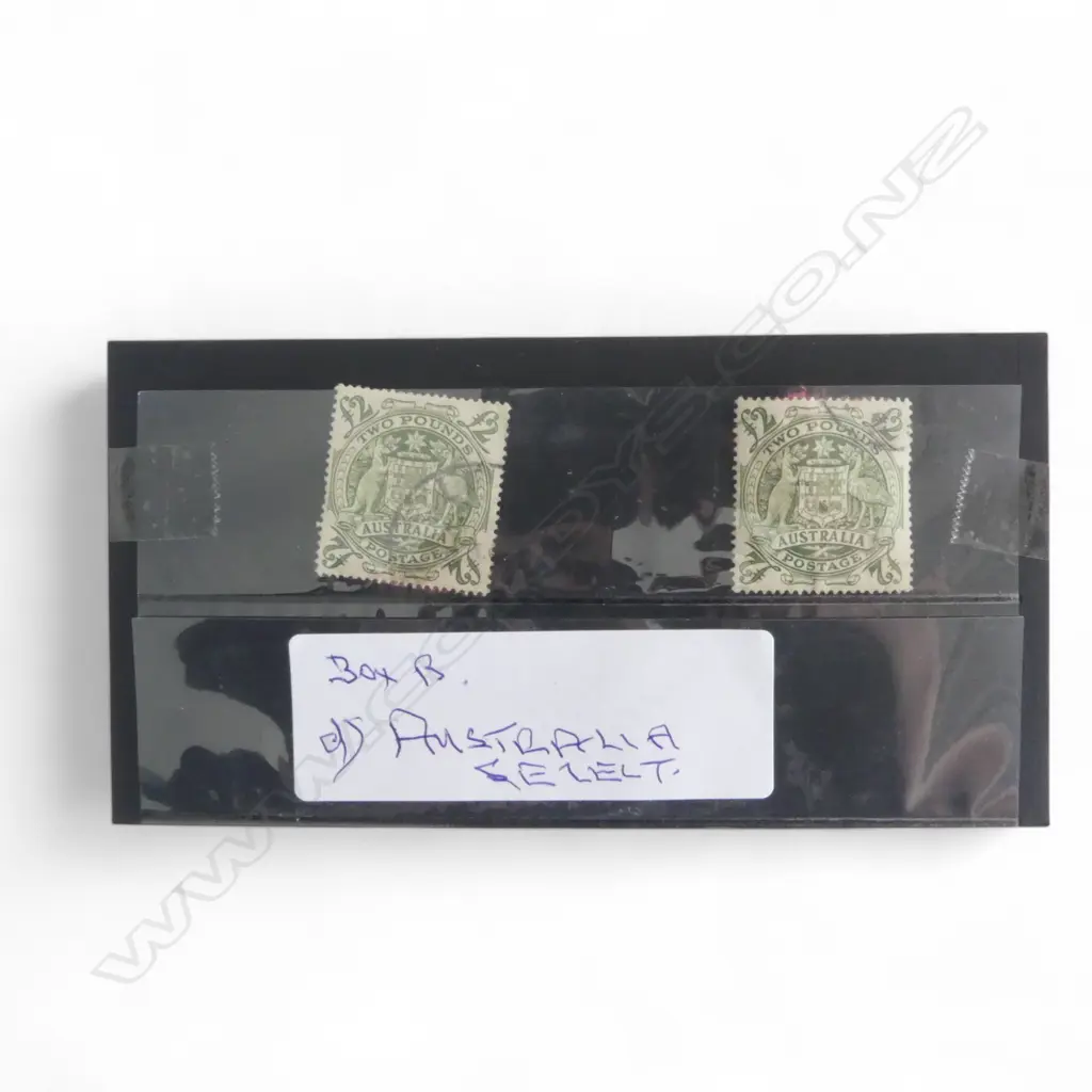 2 STAMPS; AUSTRALIA 1949 AIR MAIL 2 POUNDS Image 1++