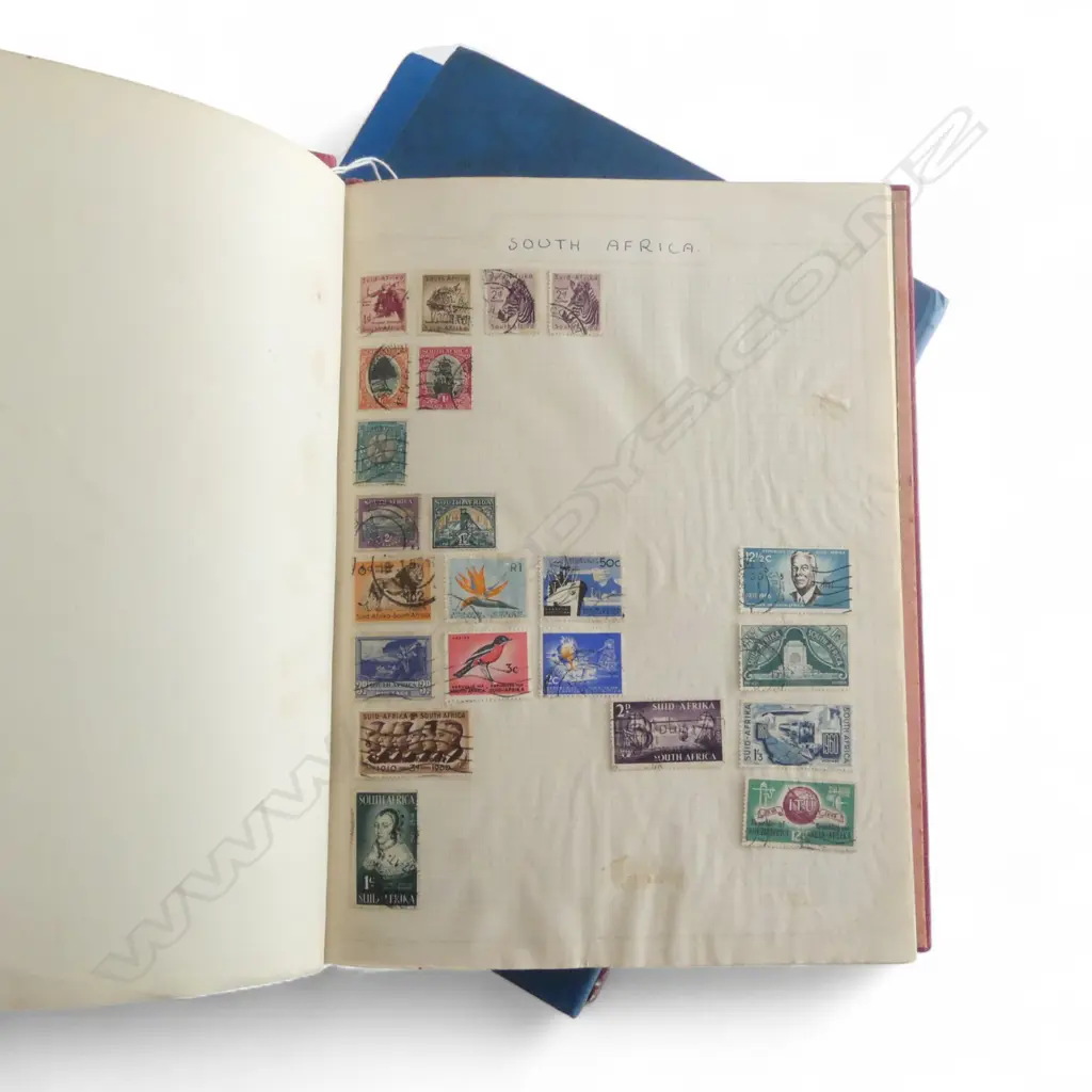 6 STAMP ALBUMS; WORLD + GREAT BRITAIN + U.S.A. & CANADA Image 1++