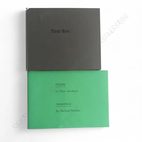 2 N.Z. POEM BOOKS; PETER JACOBSON w. DRAWINGS by MICHAEL SMITHER & RACHEL MCAPLINE w. LINOCUTS by MICHAEL SMITHER