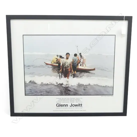 GLEN JOWITT EXHIBITION POSTER, AUCKLAND ART GALLERY 1983, 500x610mm