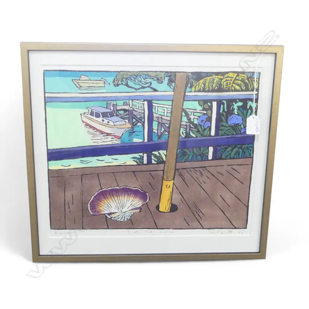 TOM BURNETT 'I ATE THAT SCALLOP' SCREEN PRINT '05 325x390mm Image 1++