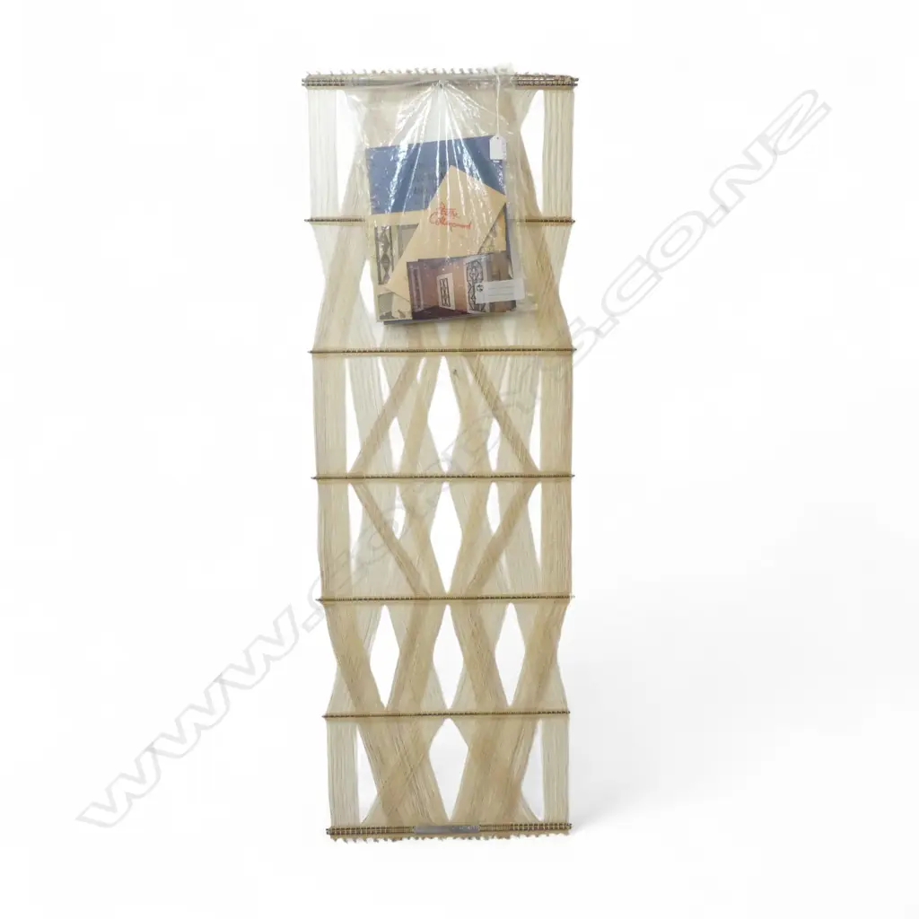 PETER COLLINGWOOD (1922-2008) NATURAL MICROGAUZE HANGING. H.1200mm. M.174 NO.11. Exhibited NZSWWS faults… Image 1++