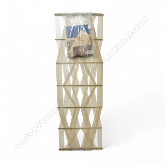 PETER COLLINGWOOD (1922-2008) NATURAL MICROGAUZE HANGING. H.1200mm. M.174 NO.11. Exhibited NZSWWS faults…