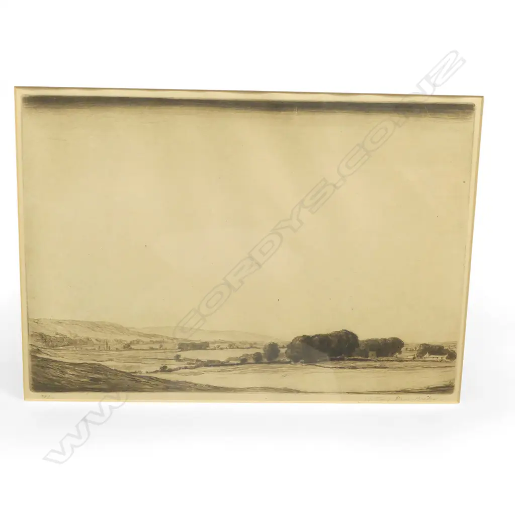 ANTHONY RAINE-BARKER, LANDSCAPE ETCHING 245x345mm Image 1++