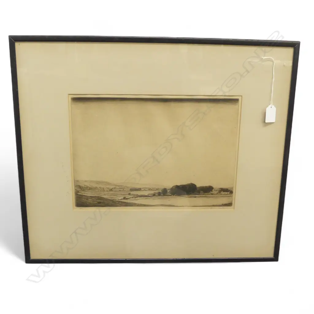 ANTHONY RAINE-BARKER, LANDSCAPE ETCHING 245x345mm Image 1++