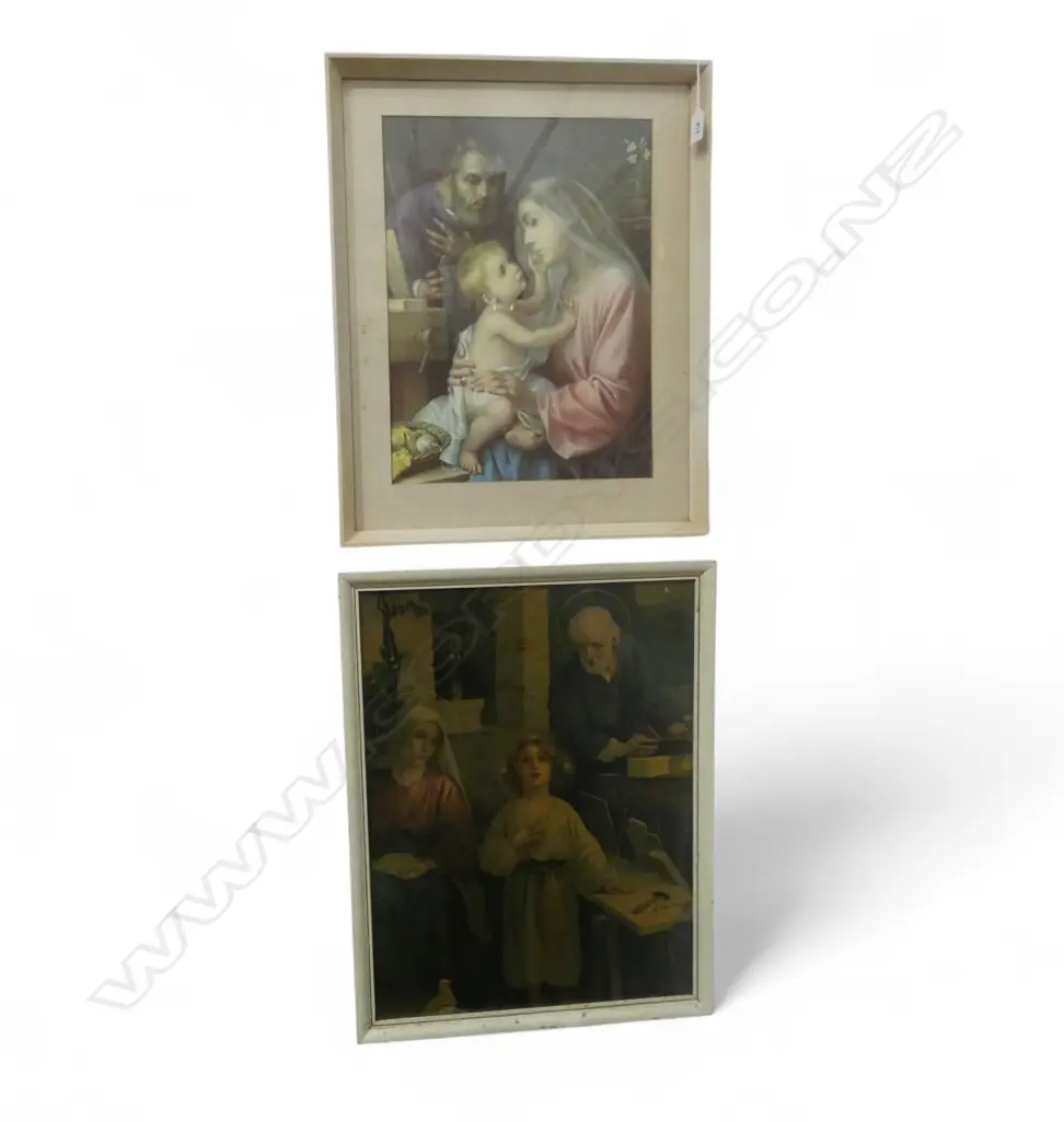 2 RELIGIOUS PRINTS 405x300 / 515x390mm Image 1++