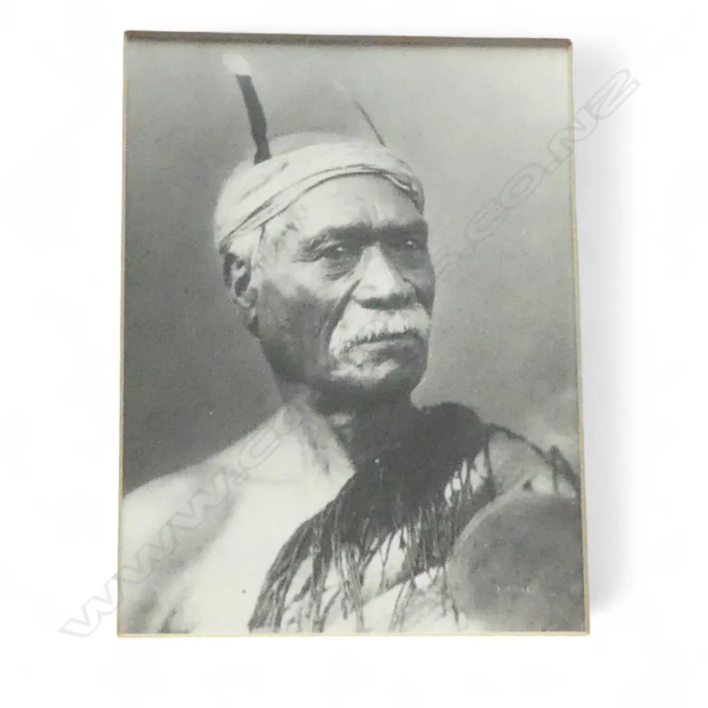 5 REPRINT MAORI PORTRAIT PHOTOGRAPHS various chiefs w huia feather etc. 4 FRAMED 330 x 280mm  Image 1++