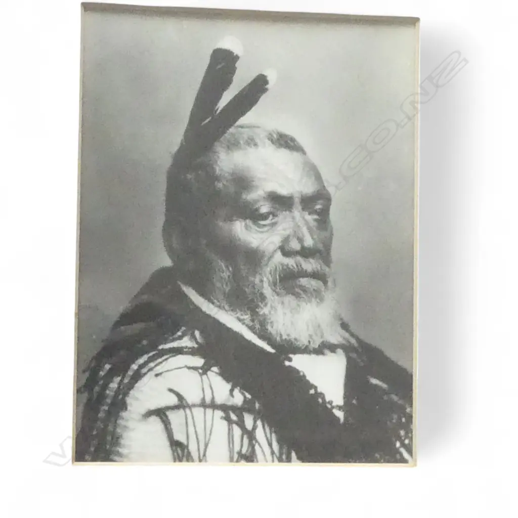 5 REPRINT MAORI PORTRAIT PHOTOGRAPHS various chiefs w huia feather etc. 4 FRAMED 330 x 280mm  Image 1++