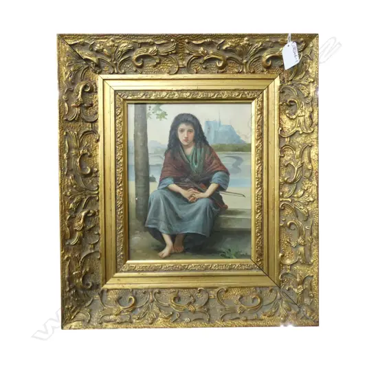 ANTIQUE STYLE PAINTING 235x185mm