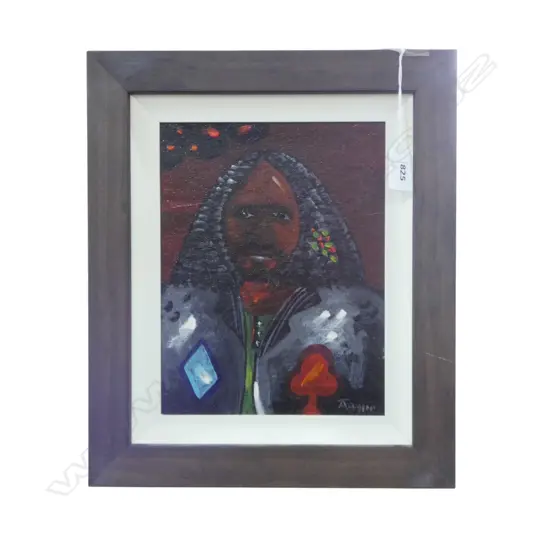 ALAN TAYLOR, TE MOREHU, OIL ON CANVAS, SIGNED & DATED JAN '87, 225x170mm 'For Judith - Happy New Year' verso