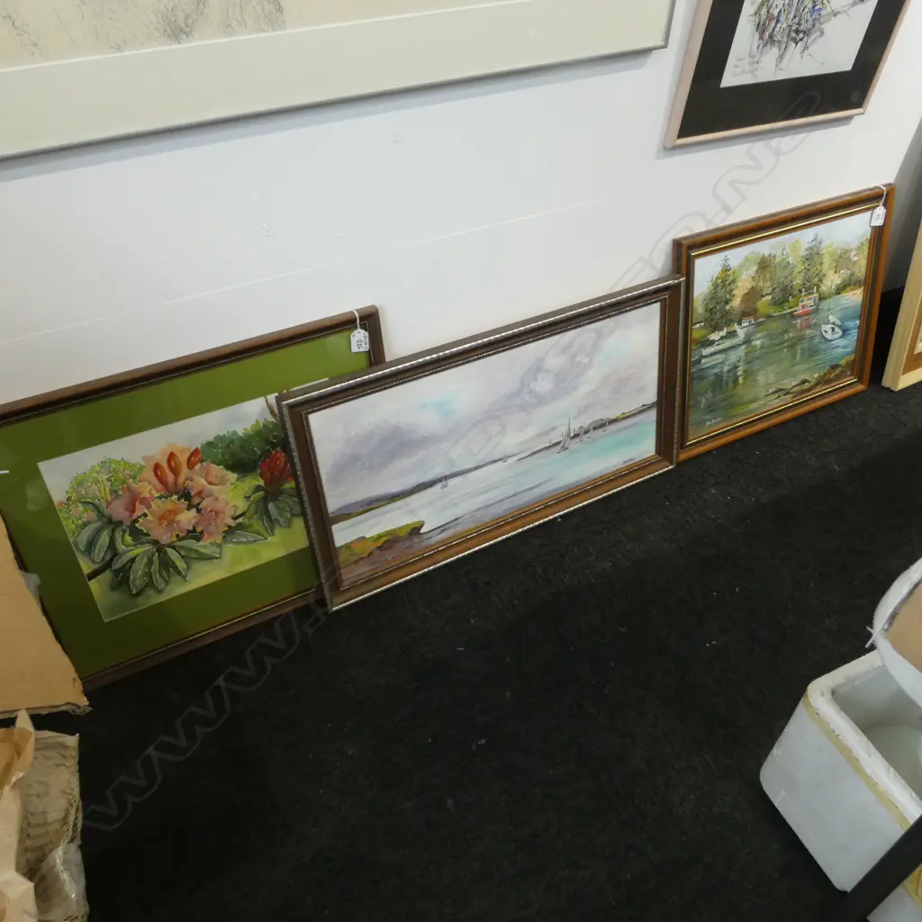 3 PAINTINGS by MELVA MOORE 295x620mm Image 1++