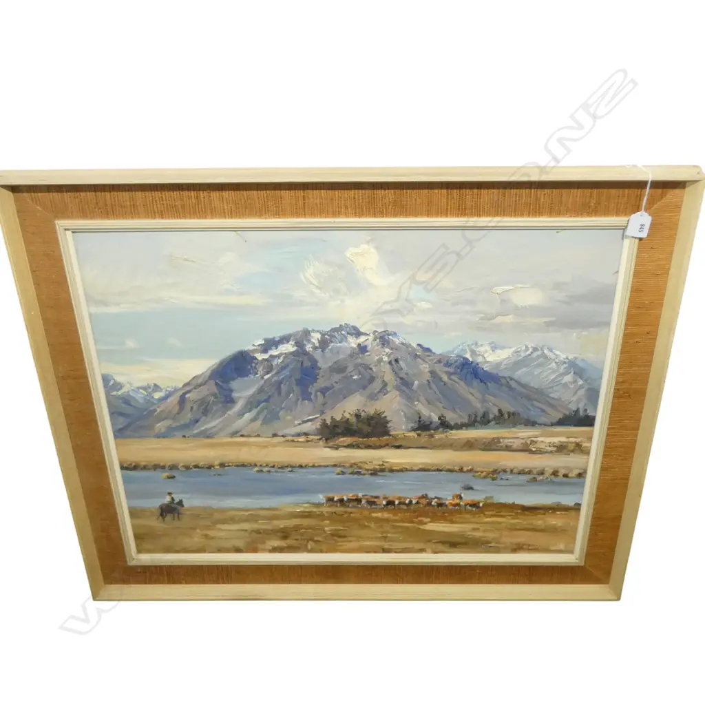 DON NEILSON, SOUTH ISLAND LANDSCAPE, OIL ON BOARD, 550x680mm Image 1++