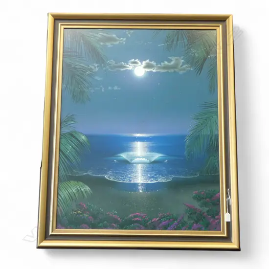 STEVEN POWER SHINING SEA II GICLEE PRINT ON CANVAS ED. 29/450 SIGNED AND EDITIONED 900 X 690MM