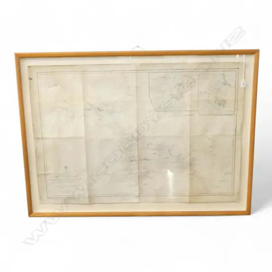 C.1943 ED. OF 1857 MARINE CHART OF NORTHLAND COAST - TUTUKAKA TO TOP OF NZ INCL. 3 KINGS ISLANDS ETC 695x1020mm