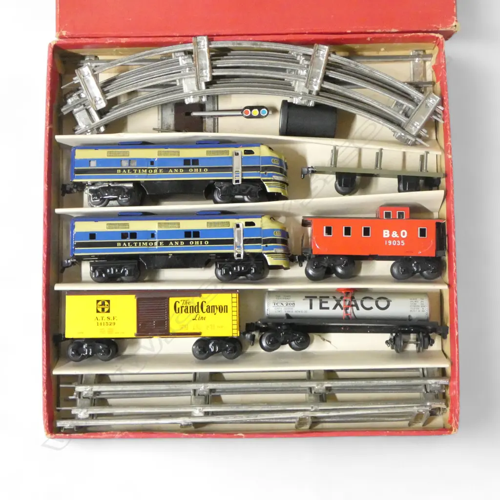 BOXED JAPANESE VINTAGE BATTERY OPERATED LARGE MODEL TRAIN SET L380MM Image 1++