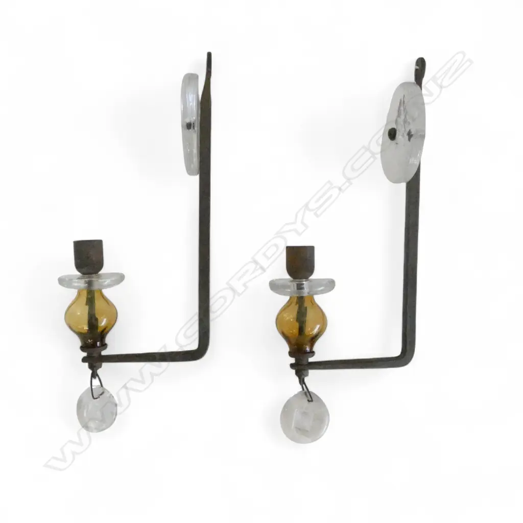PR METAL & GLASS SCONCES H.280mm Image 1++