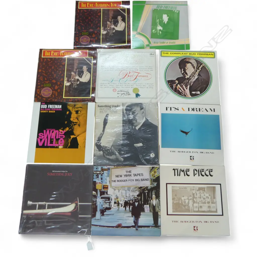 ASST. BUD FREEMAN & RODGER FOX JAZZ LPs Provenance: Ex Collection Wellington Choy Image 1++