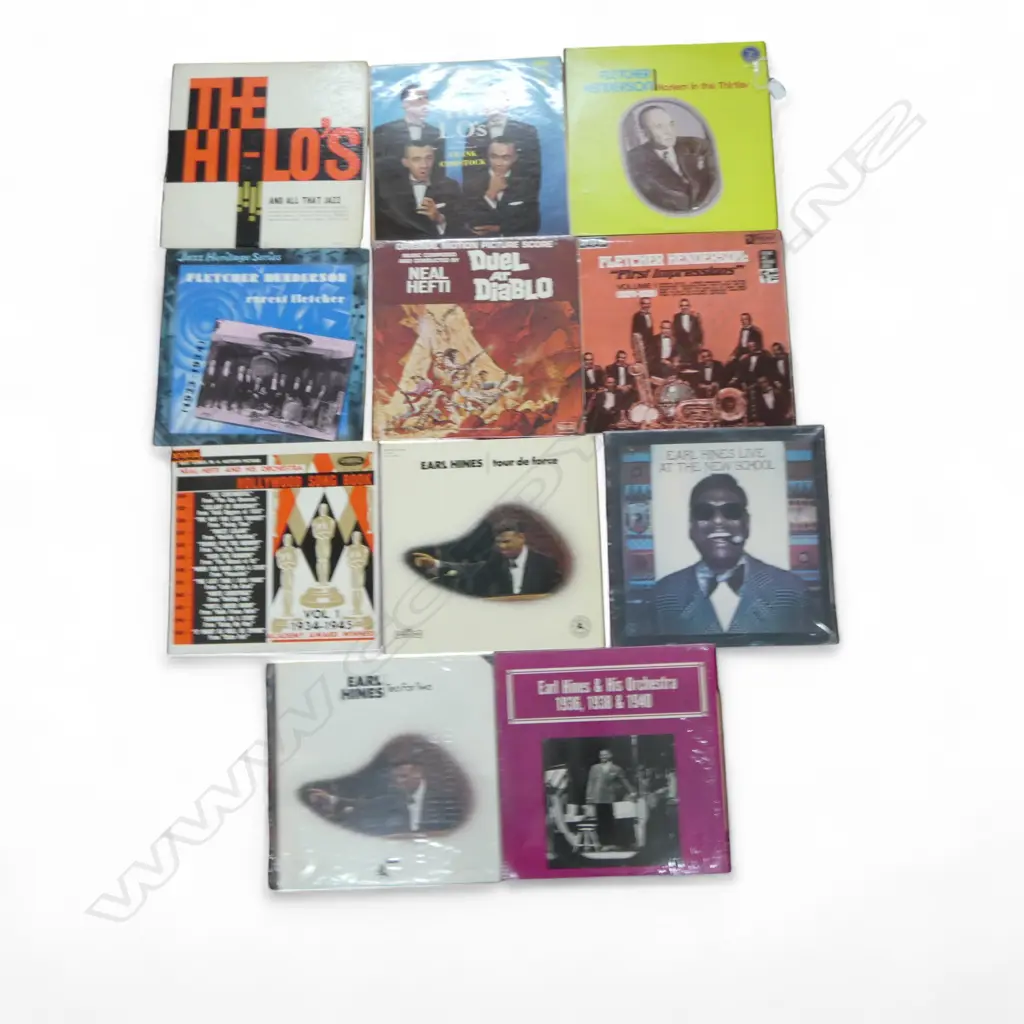 ASST. FLETCHER HENDERSON, NEAL HEFTI & EARL HINES JAZZ LPs Provenance: Ex Collection Wellington Choy Image 1++