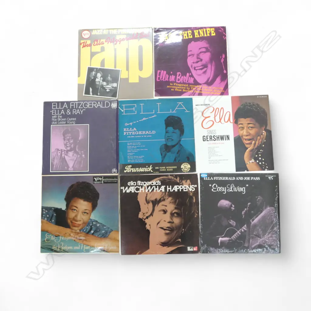 ASST. ELLA FITZGERALD JAZZ LPs Provenance: Ex Collection Wellington Choy Image 1++