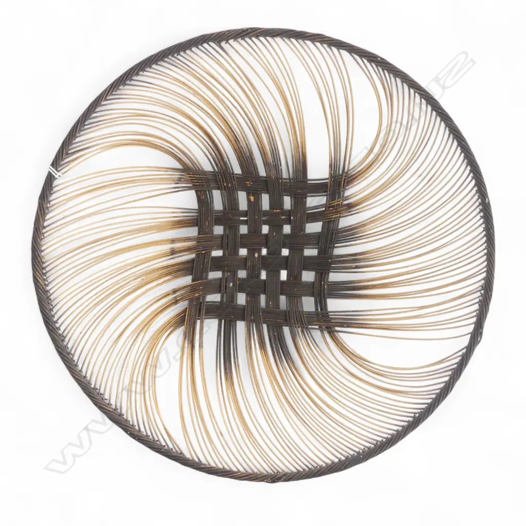 RUTH CASTLE DYED RATTANCORE DISH Dia.365mm Image 1++