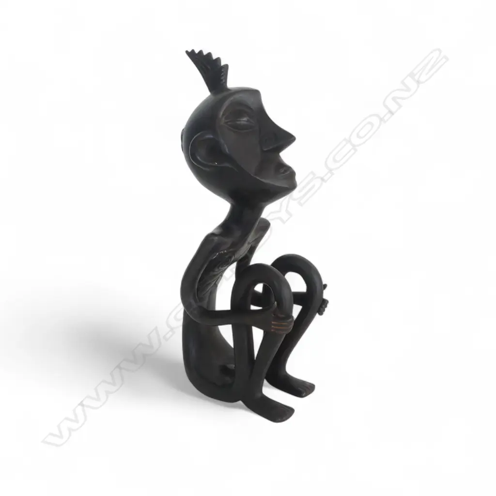 BRONZE ABSTRACT TRIBAL FIGURE H.315mm Image 1++