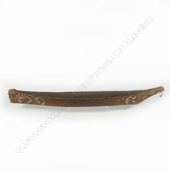 American Antique Hand-Hewn Model Canoe,