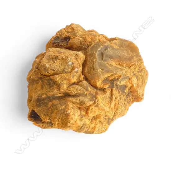 LARGE PARTLY RUBBED KAURI GUM NUGGET L250MM DIA230 DEPTH 100MM