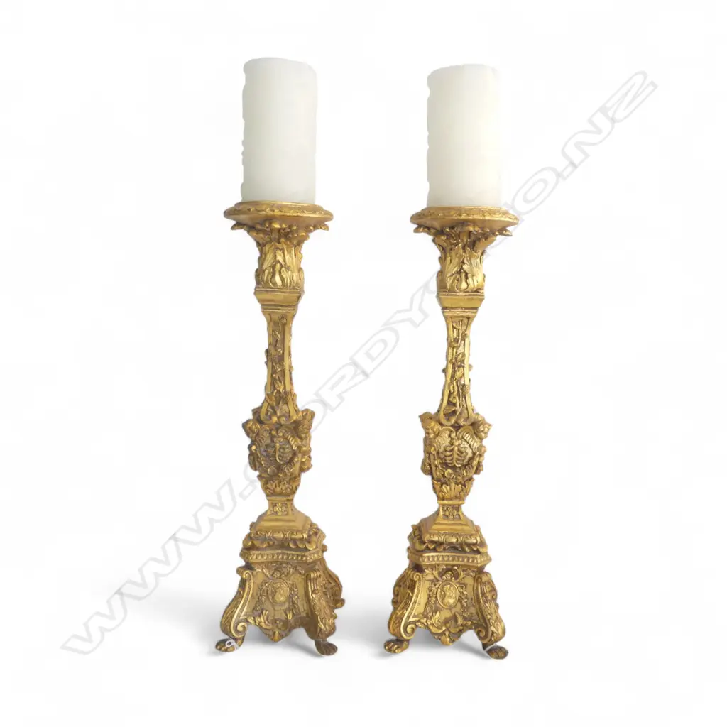 PR ORNATE FRENCH STYLE CANDLESTICKS, H.440mm Image 1++