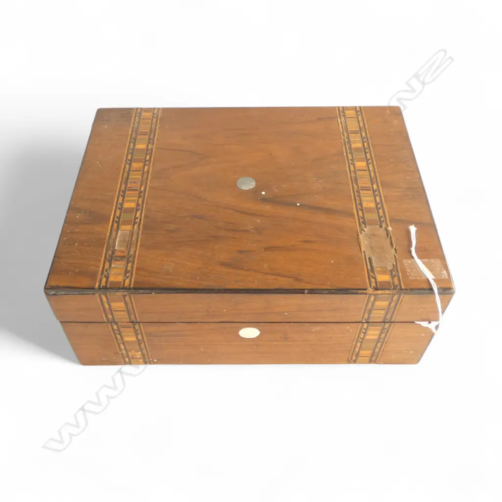 VICTORIAN TUNBRIDGEWARE BOX L300 & 10 VINTAGE COLLECTABLES Image 1++