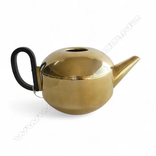 SPUN BRASS 'FORM TEAPOT' by TOM DIXION H.135mm