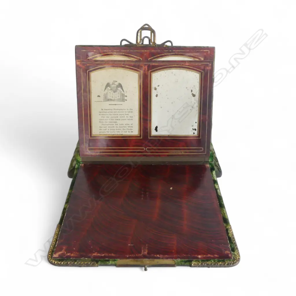 VICTORIAN TABLE TOP PHOTO ALBUM W.335mm Image 1++